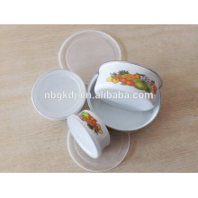 enamel coating Chinese style ice bowl sets & enamelware eating bowl